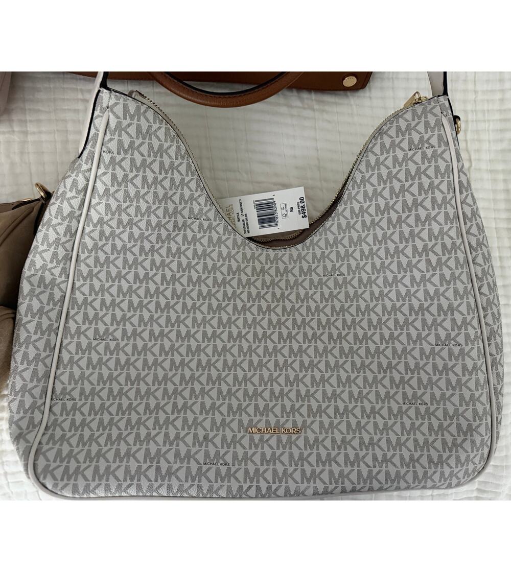 Michael Kors NEW Nayla Medium Signature Logo Shoulder Bag